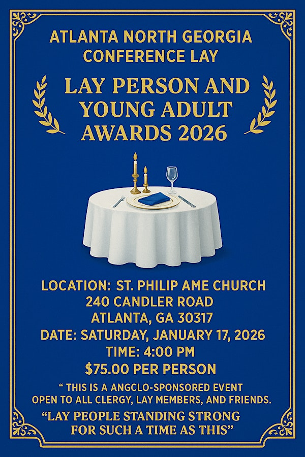ANGCLO Lay Person and Young Adult Person of the Year Banquet 2026 | Saint Phillip AME Church