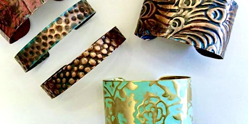 Level 2 - Textures & Patinas - Embossed Cuff Bracelets | NW Rockhounds