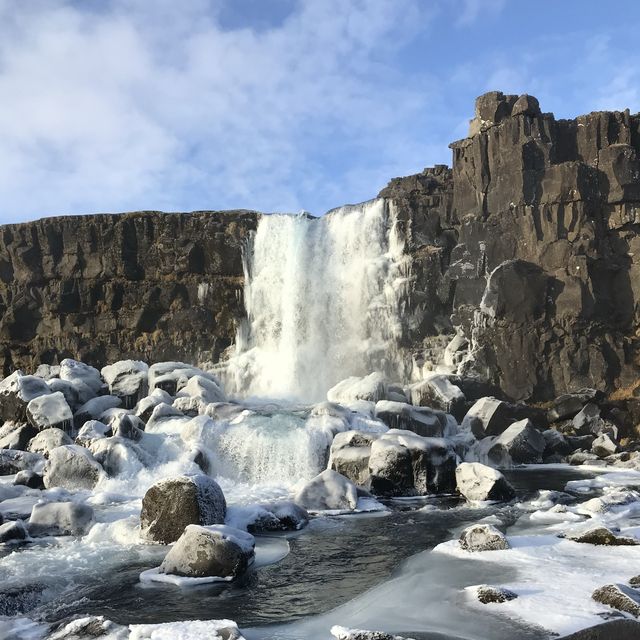 chasing waterfalls in Iceland