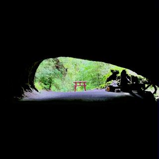 [คาโกชิมะ] ประตูโทริอิลึกลับที่มองเห็นได้จากถ้ำ