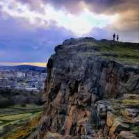 The gorgeous sunset on Arthur's Seat!