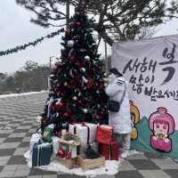 눈덮인 설산과함께❄️씨사이드리조트 루지