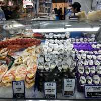 super fresh seafood at south Melbourne market