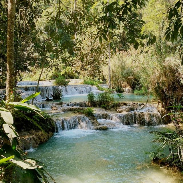 Breathtaking waterfalls in Laos 