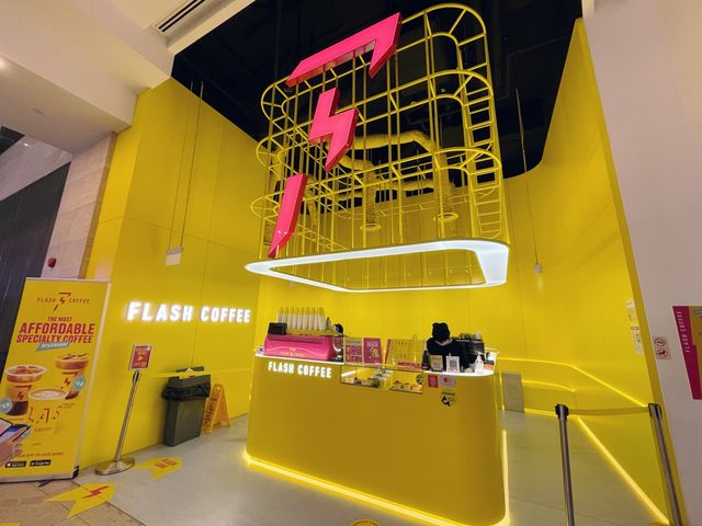 Neon pop coffee joint at Orchard Central SG