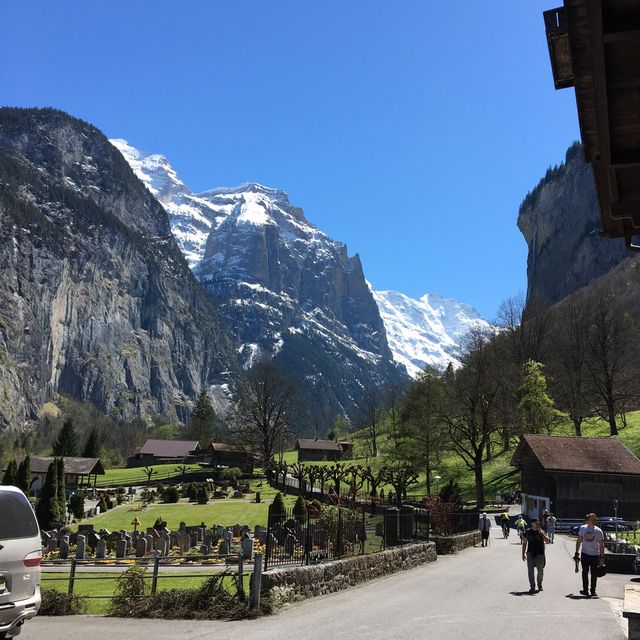 Swiss village of 72 waterfalls 