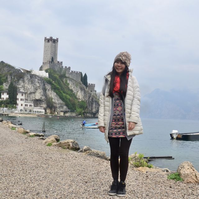 意大利MALCESINE🏰城堡上欣賞湖景