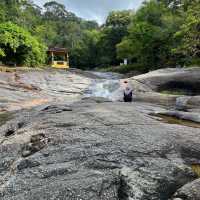 Enjoy dipping my feet into 7 Wells Langkawi!