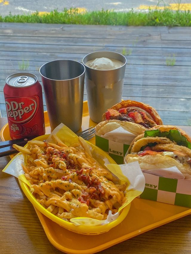 미국으로 가는 맛✈️ 수제버거 맛집 레이지버거클럽