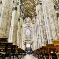 INTERIOR OF THE MASSIVE DUOMO