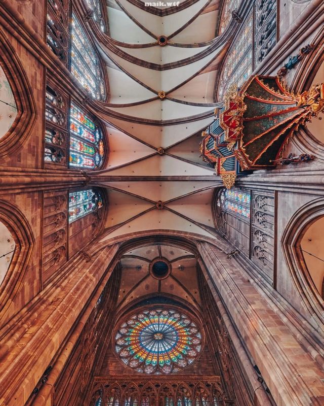 The astronomical clock is renowned worldwide and is one of the attractions of Strasbourg Cathedral.