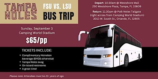 FSU vs LSU Warpath Coach Bus | Westshore Plaza