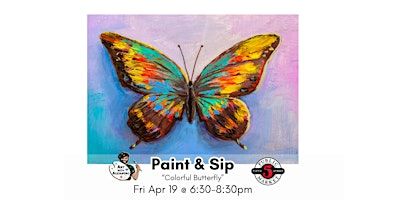 Paint & Sip-"Colorful Butterfly" | Art with Alejandro