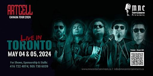 Artcell Live in Toronto - May 04, 2024 | Toronto Pavilion, 190 Railside Road, North York, Toronto, ON, Canada