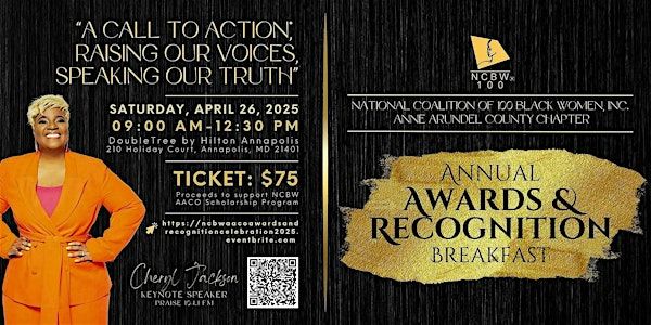 NCBW AACO Awards and Recognition Celebration 2025 | Doubletree by Hilton Annapolis