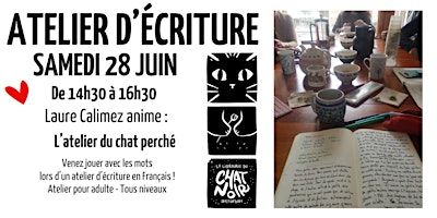 L’atelier du chat perché (juin) | La Librairie Du Chat Noir