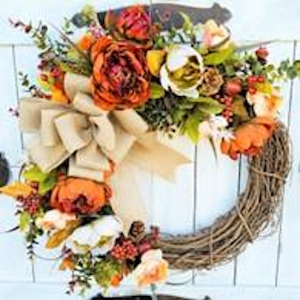 Fall Wreath Class with Dried and Silk florals | Cactus Flower Florists