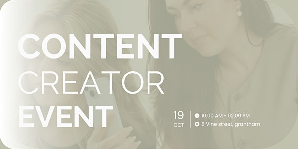 Content Creator event | 8 Vine St