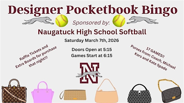 Naugatuck Softball Pocketbook Bingo | Elks Lodge, Rubber Avenue, Naugatuck, CT, USA