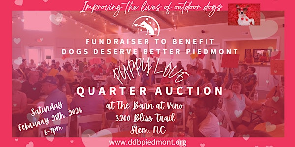2026 "Puppy Love" Quarter Auction | The Barn at Vino