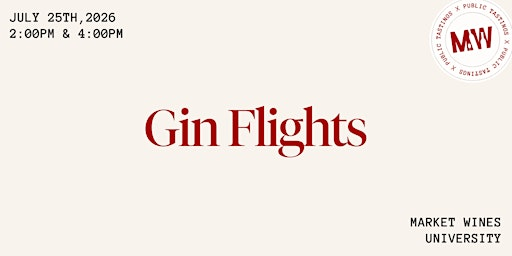Gin Flight | Market Wines- University District
