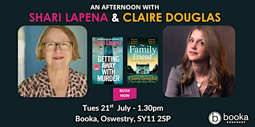 An Afternoon with Shari Lapena & Claire Douglas | Booka