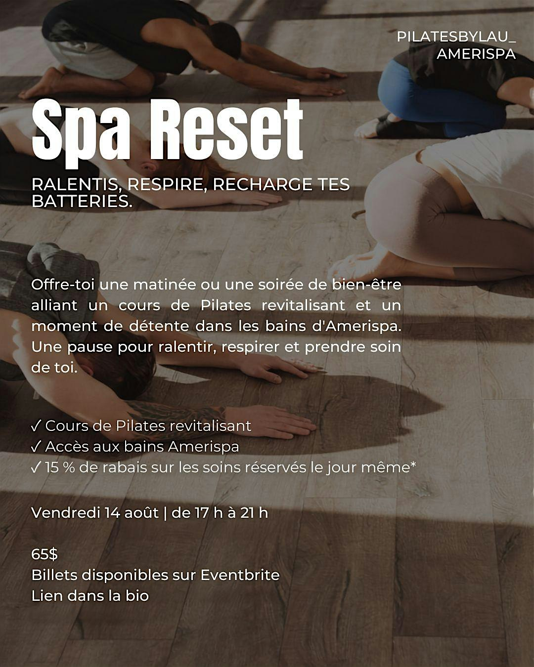 Spa Reset | Amerispa Spa Nordique Cantley