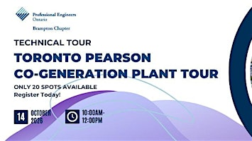 PEO Brampton Chapter - 2026 Toronto Pearson Co-generation Plant Tour | Central Utilities Plant