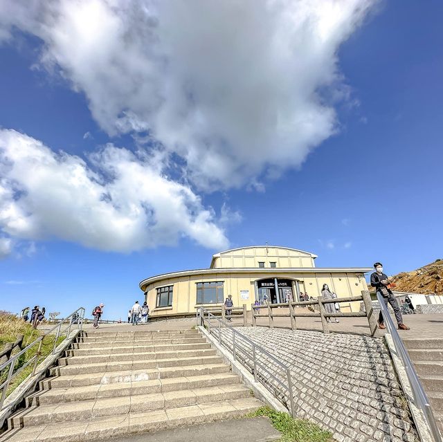 蔵王山頂レストハウスからの景色