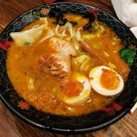 Ramen place with free flow boiled eggs