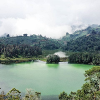 TELAGA WARNA LAKE, WONOSOBO, CENTRAL JAVA