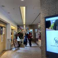 冬の夜のランドマークプラザ
