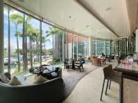 Luxury resort bar with a view