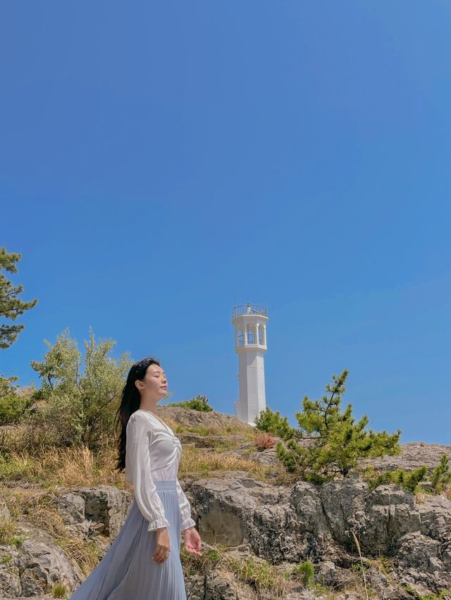 나만 알고 싶은 여수 큰끝등대💙🤍