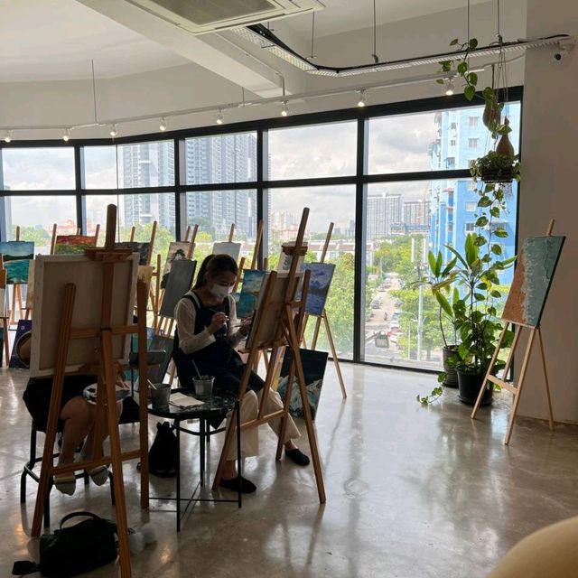 Getting artsy at WIA. Art Studio