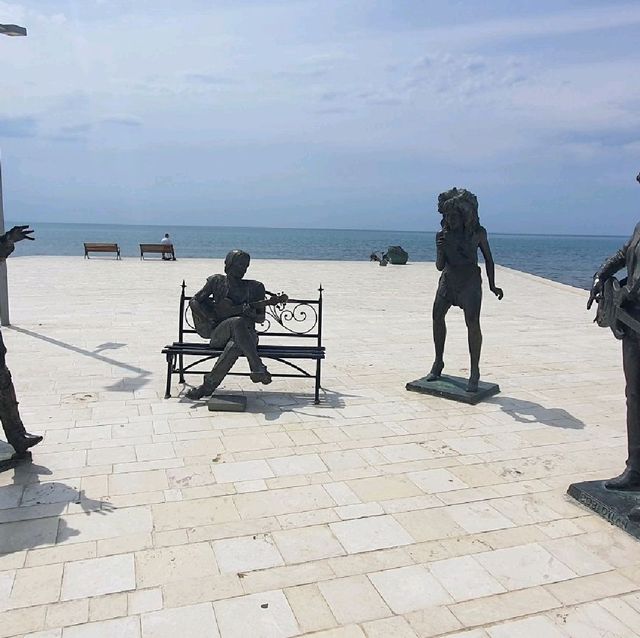 Sculpture galore in Durres Albania!