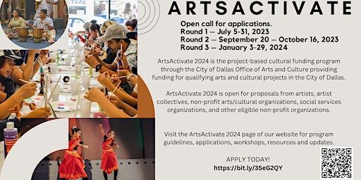 ArtsActivate 2024 Round 2 Information Session (Dallas) | Goldmark Cultural Center