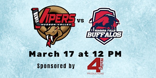 HUDSON VALLEY VIPERS vs NIAGARA FALLS BUFFALOS | McCann Ice Arena, Civic Center Plaza, Poughkeepsie, NY, USA