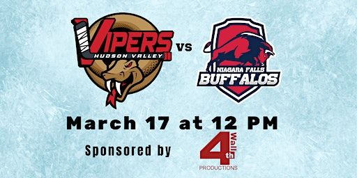 HUDSON VALLEY VIPERS vs NIAGARA FALLS BUFFALOS | McCann Ice Arena, Civic Center Plaza, Poughkeepsie, NY, USA