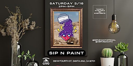 Sip n' Paint☘️ Party March16! | Cervezacito (Indoors)