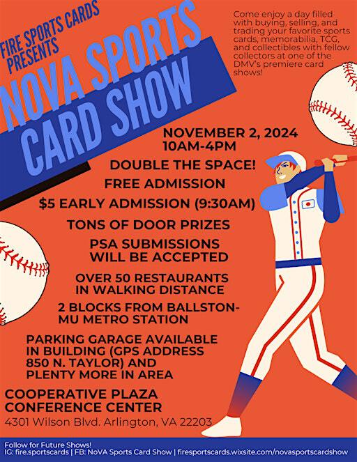 NoVA Sports Card Show | Cooperative Plaza Conference Center