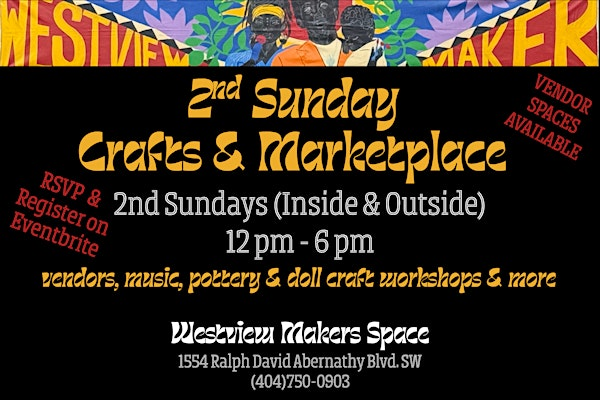 Westview Makers Space 2nd Sunday Crafts & Marketplace | Westview Maker Space