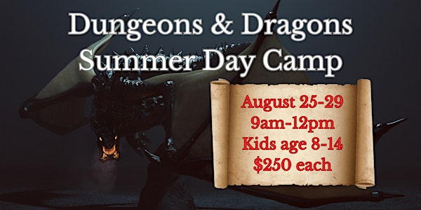 Dungeons & Dragons Summer Day Camp | Boardwalk Cafe and Games