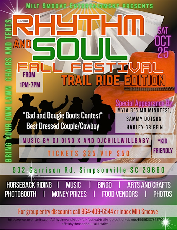 Rhythm and Soul Fall Festival Trail Ride Edition | 932 S Garrison Rd