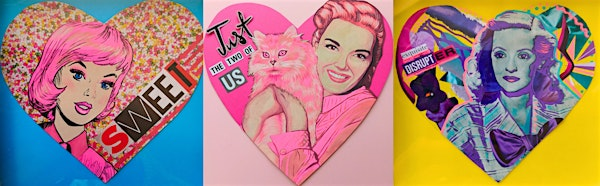 Collage & Cocktails Retro Heart | Poncho Bar & Cantina