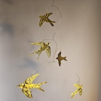 Tin Embossing: Swallow Hanging Mobile | Bowery