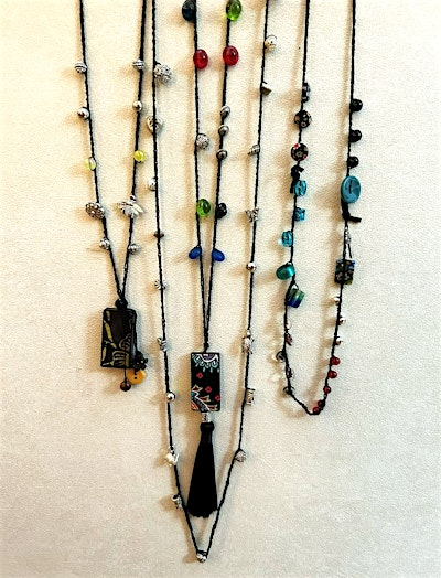 Beaded Crochet Necklace with Mary Lee Mahr | The Gathering Space (behind the Chestnut Street Pavilion) green awning