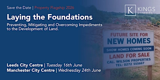 Kings Chambers Property Flagship | Laying the Foundations (Manchester) | Manchester Hall