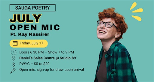 Poetry Open Mic ft. Kay Kassirer | Studio.89