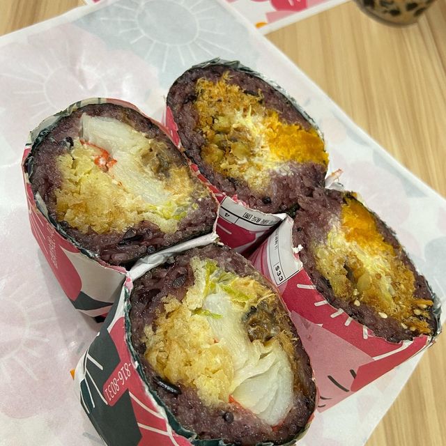 香港尖沙咀💓健康又美味的紫米飯團 香港尖沙咀💓健康又美味的紫米飯團